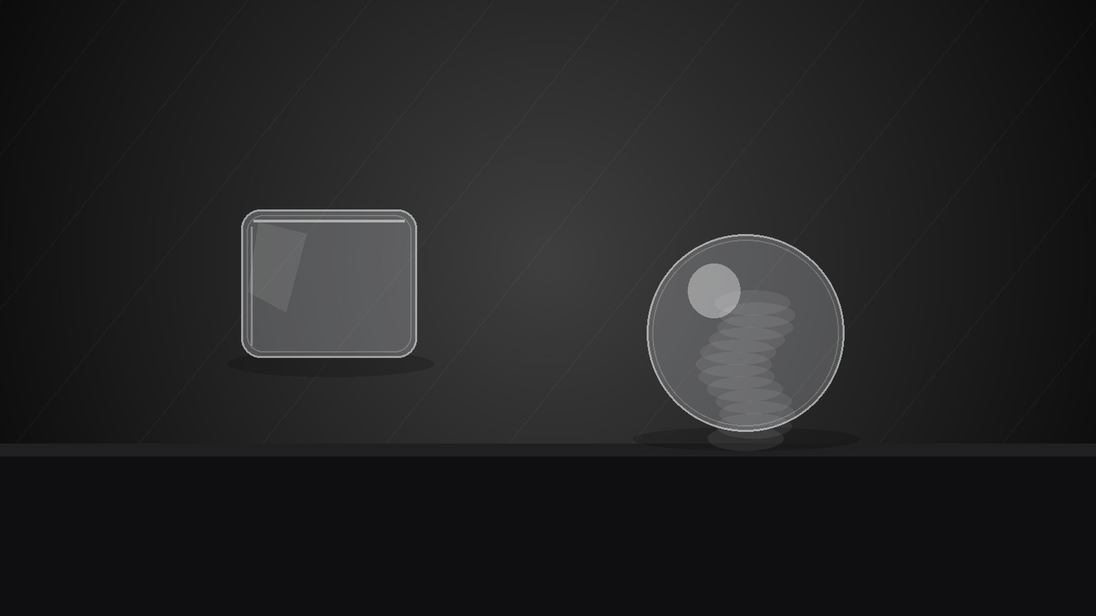 Crystal-clear luxury ice sphere in a hand-blown glass