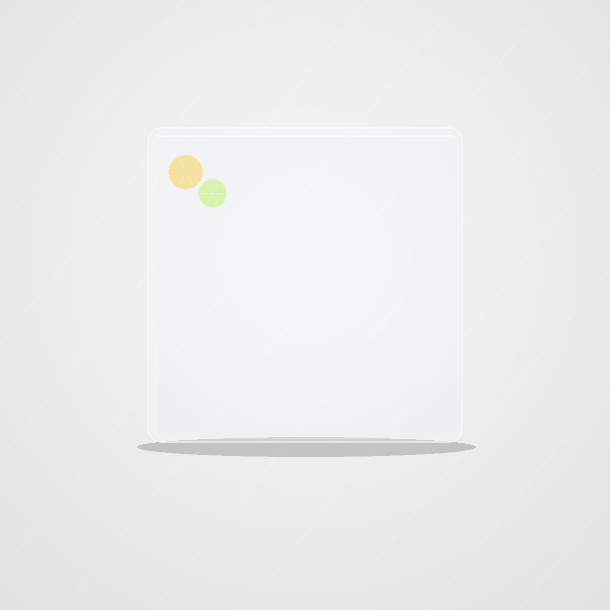 Citrus infused ice macro detail